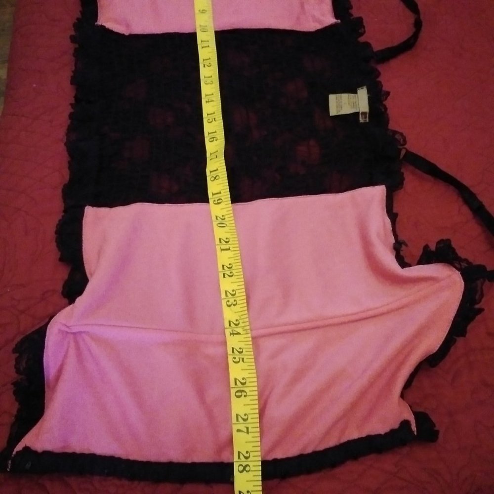 Satin and Lace Hot Pink Corset - Picture 10 of 10